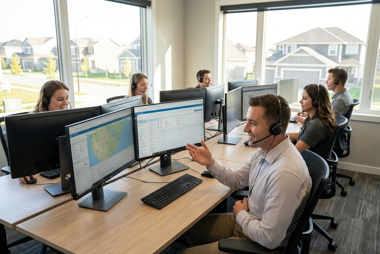 SafeGrid team contacting customer and mapping options